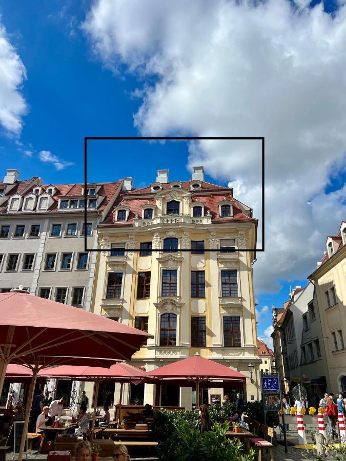 Luxus Suite Mit Einmaligem Blick Auf Die Frauenkirche Drezda Kültér fotó